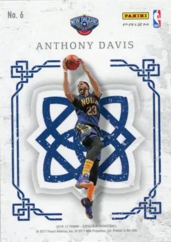 Anthony Davis 2016-17 Panini Excalibur Crusade Silver #6 New Orleans Pelicans Card