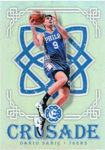 Dario Saric 2016-17 Panini Excalibur Crusade Silver basketball card Philadelphia 76ers