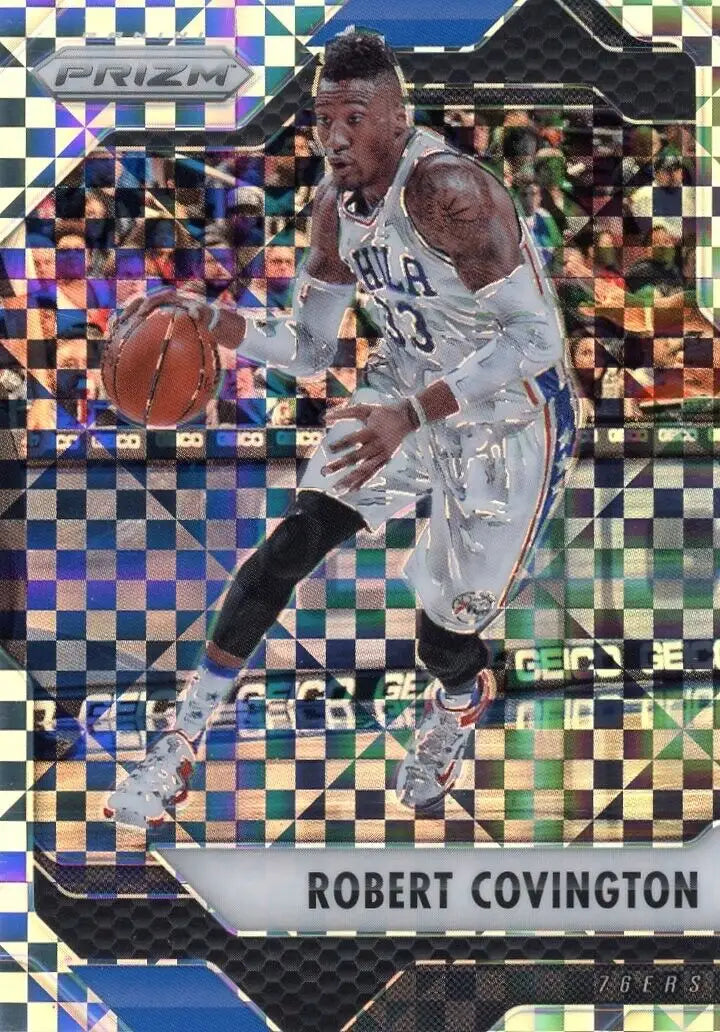 2016-17 Panini Prizm Robert Covington Starburst Basketball card from Philadelphia 76ers