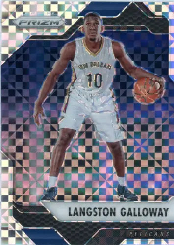 Langston Galloway 2016-17 Panini Prizm Starburst basketball card New Orleans Pelicans NM-MT