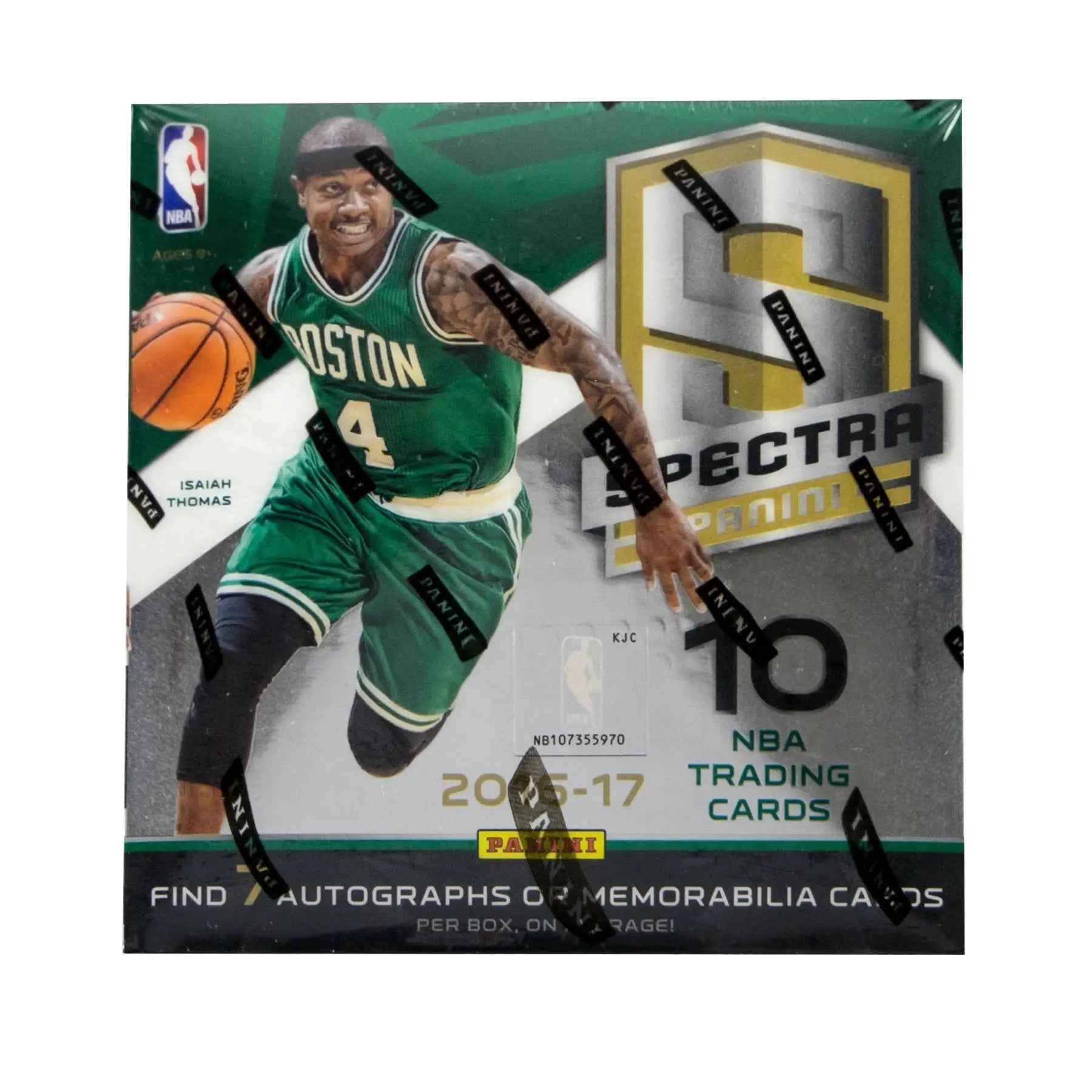 NBA Panini Spectra Basketball Hobby Box featuring Boston Celtics rookie jersey autographs