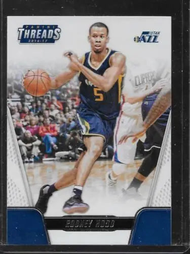 Rodney Hood basketball card 2016-17 Panini Threads NM-MT original gloss Jazz