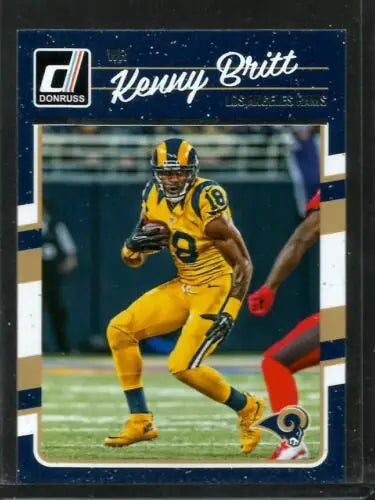 Kenny Britt football card from 2016 Donruss #157 with original gloss for collectors