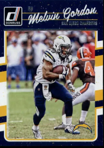 Melvin Gordon football card 2016 Donruss #247 original gloss Simply Sandoval collectible