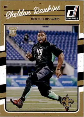 Sheldon Rankins rookie card from 2016 Donruss New Orleans Saints NFL Football collection