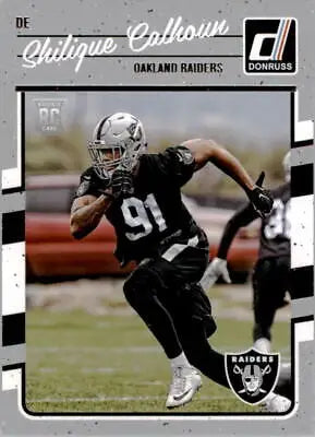 Shilique Calhoun rookie football card from 2016 Donruss Oakland Raiders collection