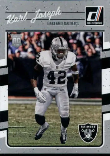 Karl Joseph 2016 Donruss Rookies #324 NM-MT RC football card with original gloss