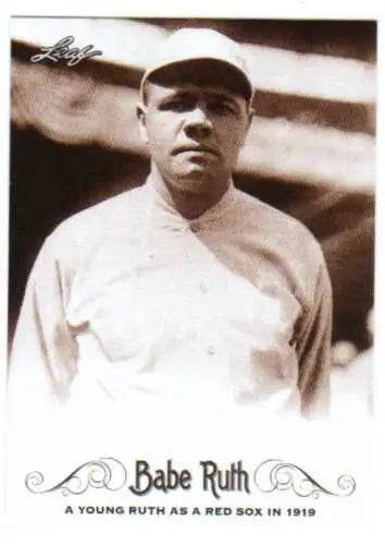 Babe Ruth baseball card from 2016 Leaf Babe Ruth Collection with original gloss finish