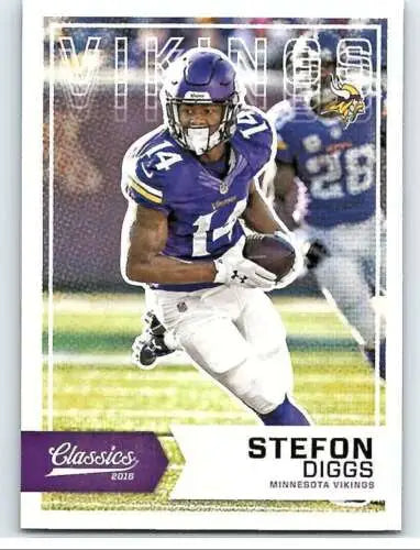 Stefon Diggs 2016 Panini Classics football card with original gloss, NM-MT condition