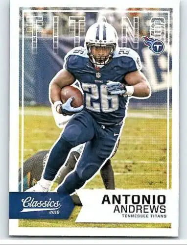 Antonio Andrews football card from 2016 Panini Classics with original gloss finish