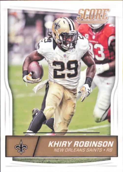 2016 Score #201 Khiry Robinson New Orleans Saints NFL Football Card NM-MT