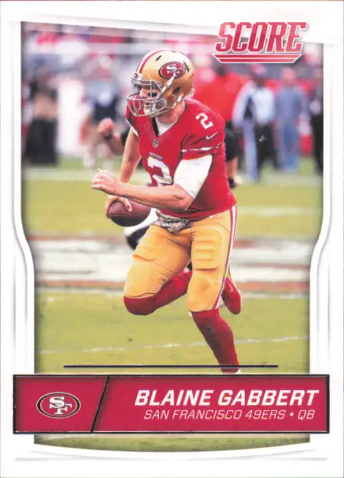 2016 Score #272 Blaine Gabbert San Francisco 49ers NFL Football Card NM-MT