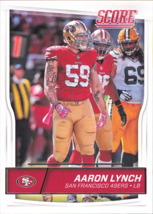 2016 Score #278 Aaron Lynch San Francisco 49ers NFL Football Card NM-MT