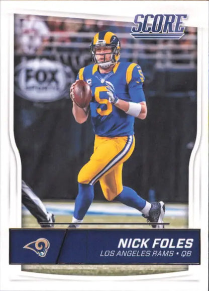 Nick Foles Los Angeles Rams NFL football card 2016 Score #292 in NM-MT condition