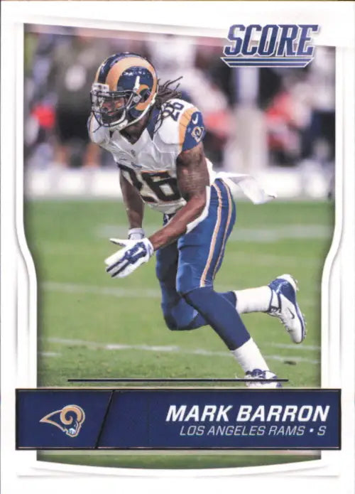 2016 Score #299 Mark Barron Los Angeles Rams NFL Football Card NM-MT