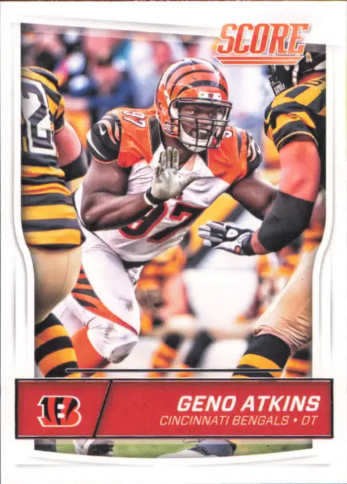 Geno Atkins Cincinnati Bengals 2016 Score #72 NFL Football Card NM-MT Image