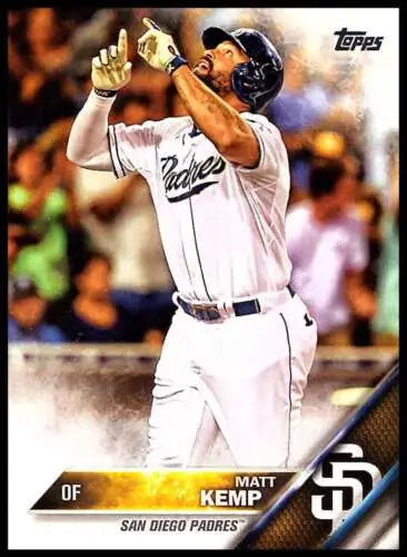 2016 Topps #112 Matt Kemp NM-MT Padres baseball card with original gloss finish