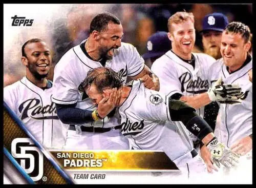 2016 Topps #315 San Diego Padres team card with original gloss, NM-MT condition