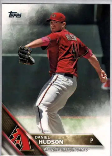 2016 Topps #620 Daniel Hudson NM-MT Baseball Card featuring original gloss, Diamondbacks