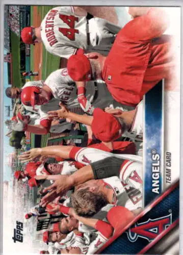 2016 Topps #644 Los Angeles Angels baseball team card with original gloss finish