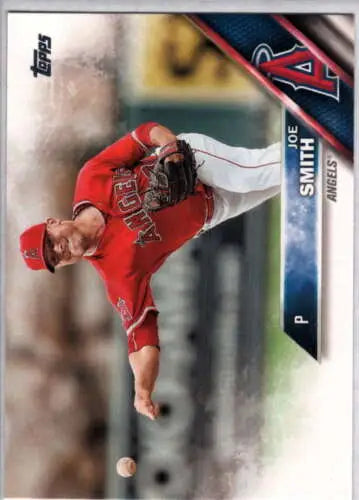 2016 Topps #681 Joe Smith NM-MT Angels baseball card with original gloss finish