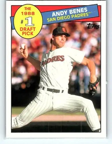 Baseball card showcasing 2016 Topps Archives Andy Benes NM-MT Padres original gloss