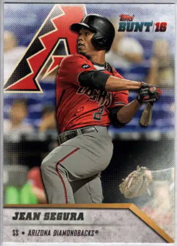 Jean Segura baseball card 2016 Topps Bunt #196 in original gloss for Diamondbacks collectors