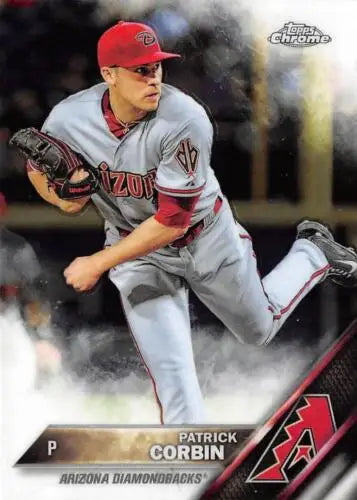 Baseball card of Patrick Corbin, 2016 Topps Chrome original gloss, Diamondbacks