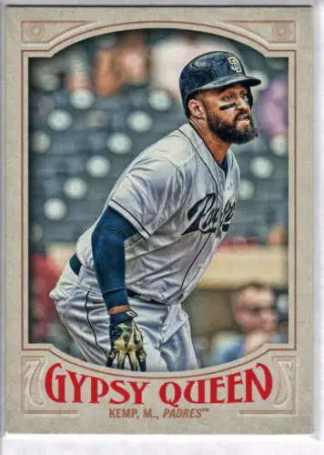 Original gloss 2016 Topps Gypsy Queen #54 Matt Kemp baseball card for Padres collectors