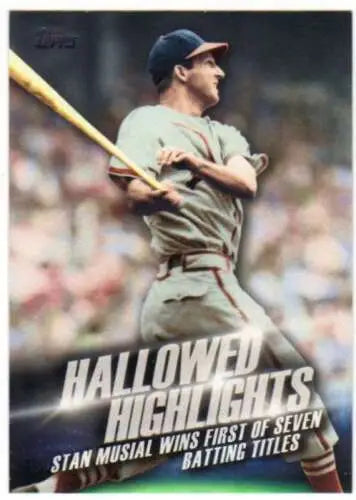 Stan Musial baseball card from 2016 Topps Hallowed Highlights with original gloss