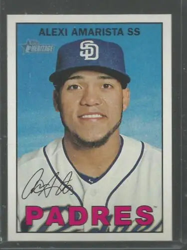 2016 Topps Heritage #406 Alexi Amarista baseball card with original gloss NM-MT Padres