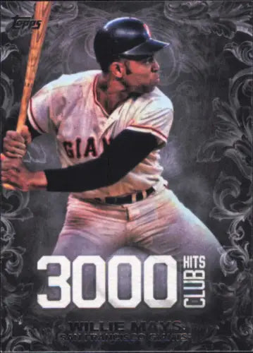 Willie Mays San Francisco Giants 3000 Hits Topps Update baseball card in batting stance