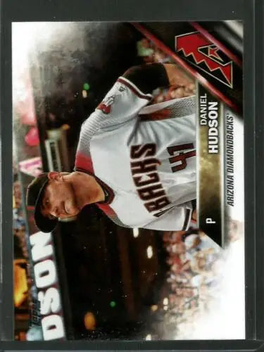 2016 Topps Update US60 Daniel Hudson baseball card with original gloss, Diamondbacks