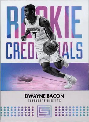 Dwayne Bacon 2017-18 Panini Status Rookie Credentials card from Charlotte Hornets