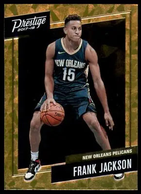 Frank Jackson basketball card from 2017-18 Prestige Micro Etch Rookies Orange edition