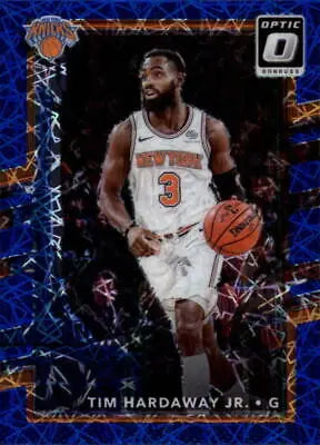 Tim Hardaway Jr 2017-18 Donruss Optic Blue Velocity Basketball Card New York Knicks NM-MT