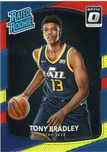 Tony Bradley 2017-18 Donruss Optic Mega Box Rookie Red Yellow card NM-MT Jazz