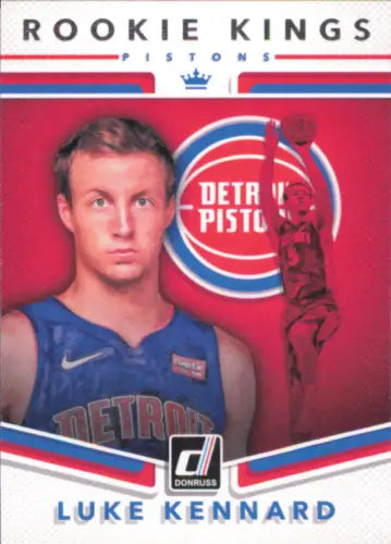 Luke Kennard Donruss Rookie Kings #12 NBA card from 2017-18 Detroit Pistons