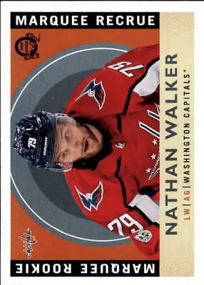 2017-18 O-Pee-Chee Retro Nathan Walker Marquee Rookie card for Capitals fans