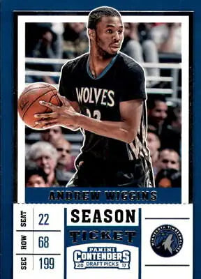 2017-18 Panini Contenders Draft Andrew Wiggins Timberwolves NBA trading card NM-MT