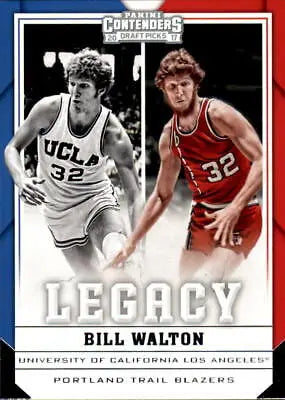 Bill Walton basketball card from 2017-18 Panini Contenders Draft Picks Legacy collection