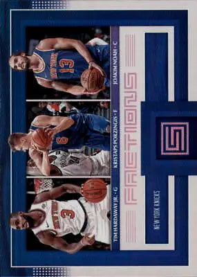 2017-18 Panini Status Factions Noah Hardaway Jr. Porzingis NY Knicks trading card