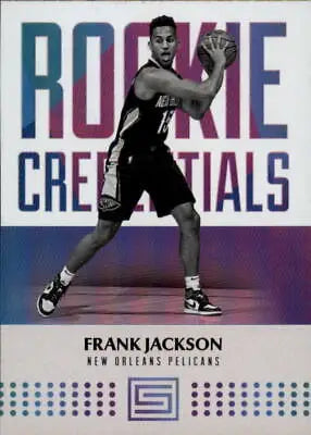 Basketball trading card featuring 2017-18 Panini Status Rookie Credentials Frank Jackson