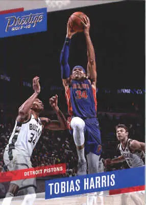 Basketball card of Tobias Harris from Detroit Pistons 2017-18 Prestige #105 NM-MT