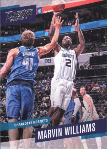 Basketball card of Marvin Williams, Charlotte Hornets 2017-18 Prestige #49 NM-MT