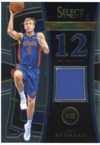 Luke Kennard basketball card from 2017-18 Select Draft Selections Memorabilia NM-MT