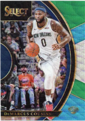 2017-18 Select Tri Color DeMarcus Cousins New Orleans Pelicans Card NM-MT