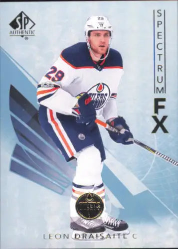 Leon Draisaitl 2017-18 SP Authentic Spectrum FX hockey card from Edmonton Oilers