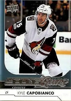 Kyle Capobianco hockey card from 2017-18 Upper Deck Young Guns Rookie series