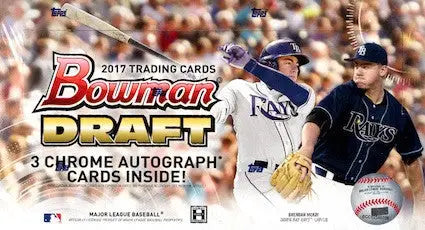 2017 Bowman Draft Baseball Jumbo Box featuring Tampa Bay Rays MLB Draft players